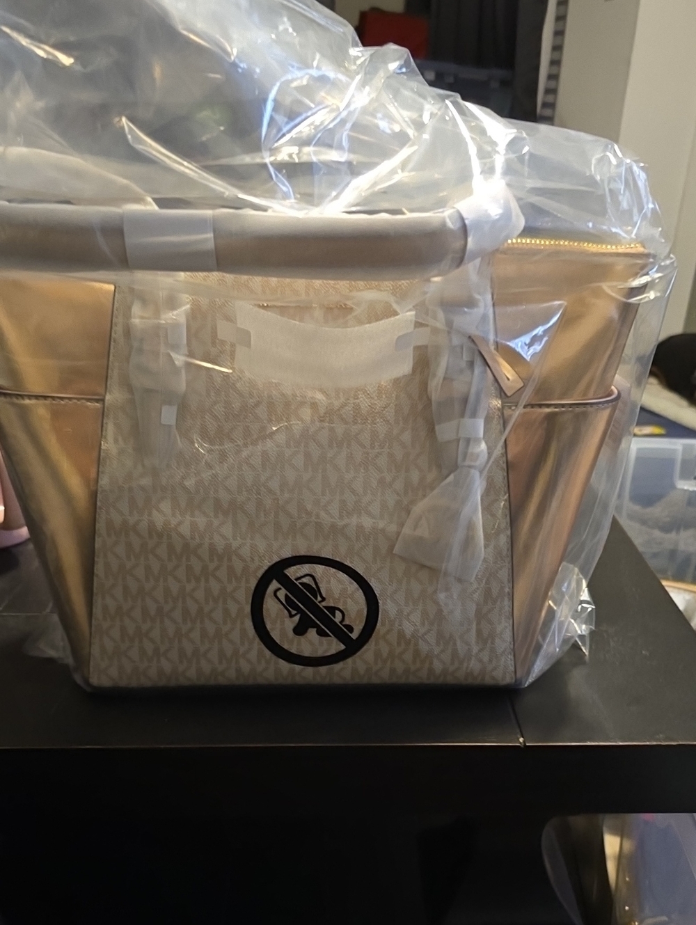 NWT Rose Gold Charlotte Tote